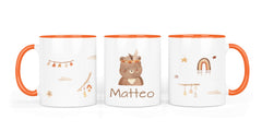 Personalisierte Keramiktasse (7 Farben) 35. Bär - Mamikes