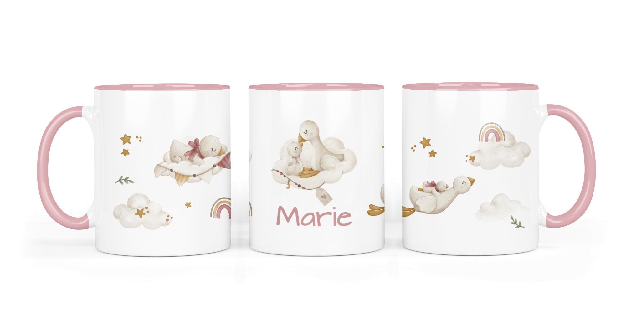 Personalisierte Keramiktasse (7 Farben) 77. Fluffy cuddle - Mamikes