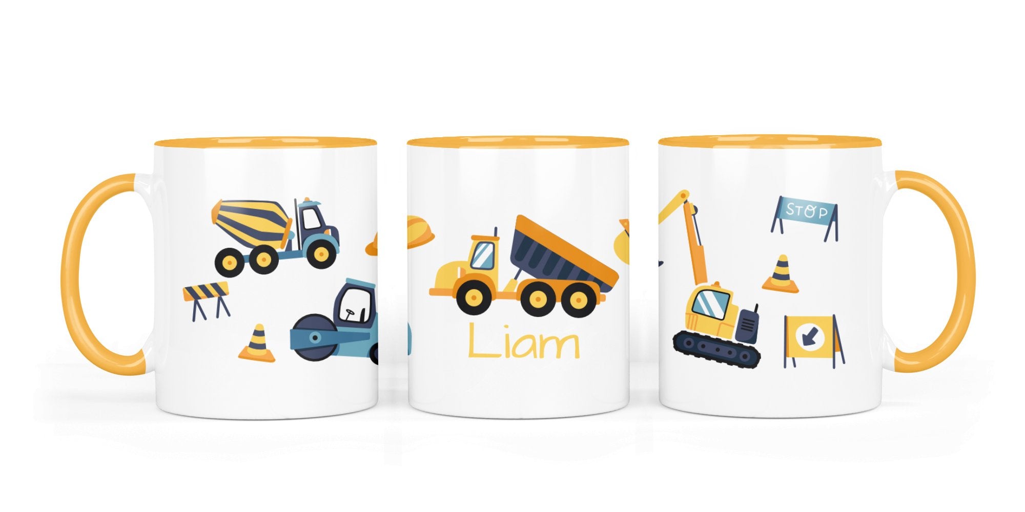 Personalisierte Keramiktasse (7 Farben) 89. Baustelle 2 - Mamikes