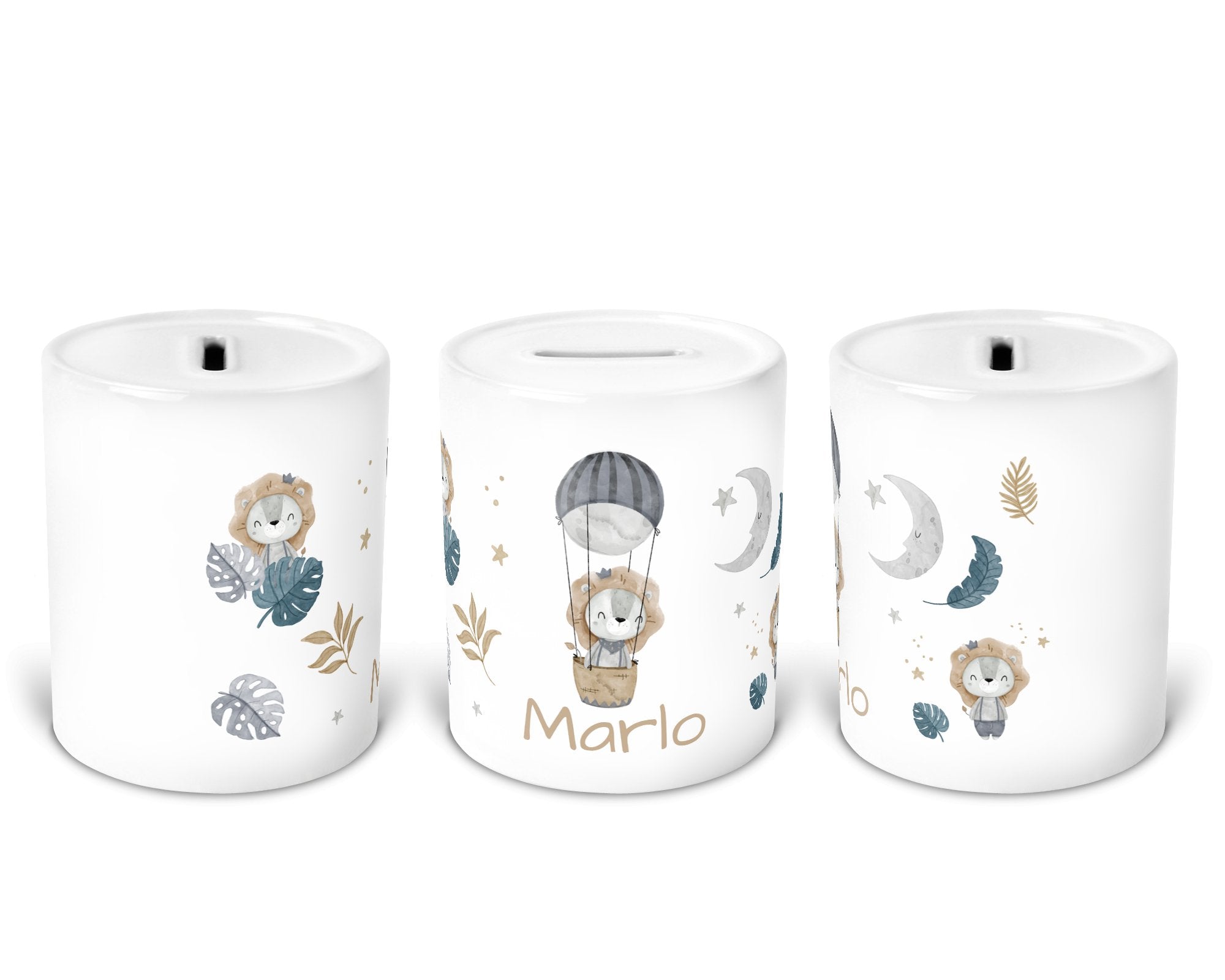 Personalisierte Spardose 24.lion moon - Mamikes