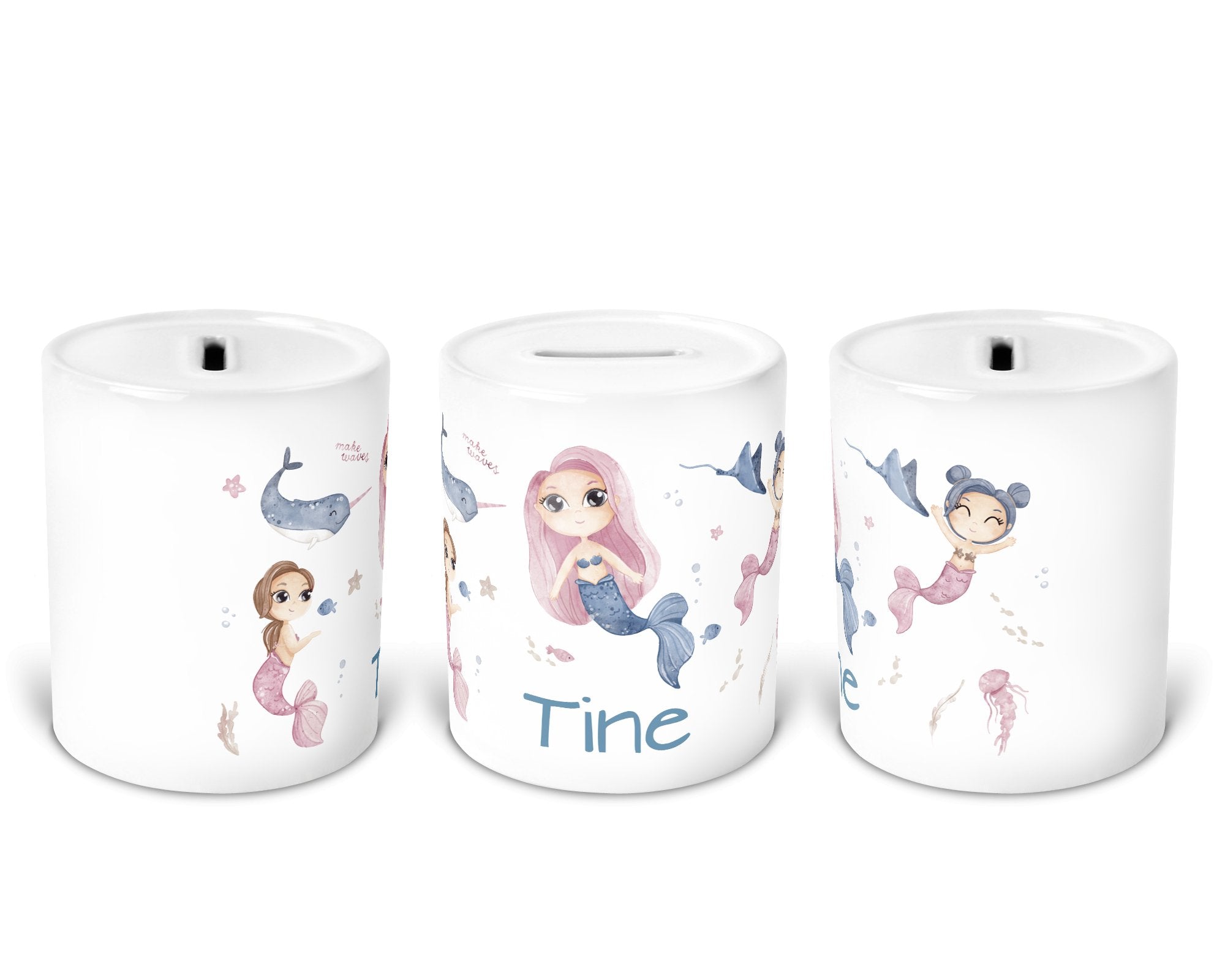 Personalisierte Spardose 67.Meerjungfrau 2 - Mamikes