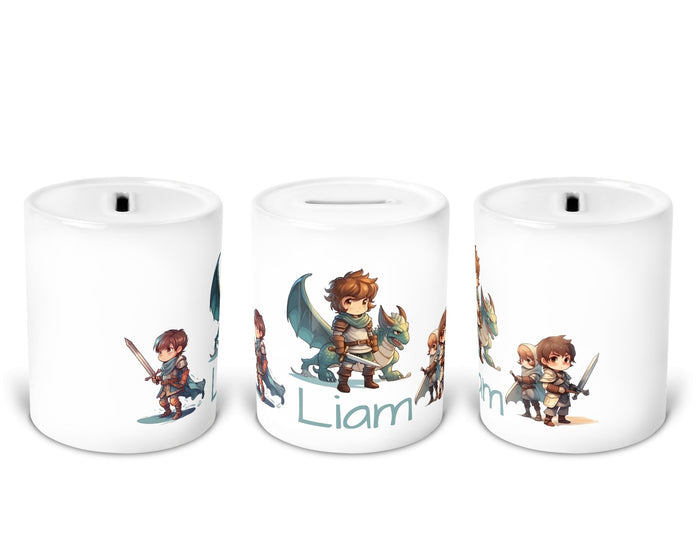 Personalisierte Spardose 76.Drachenritter