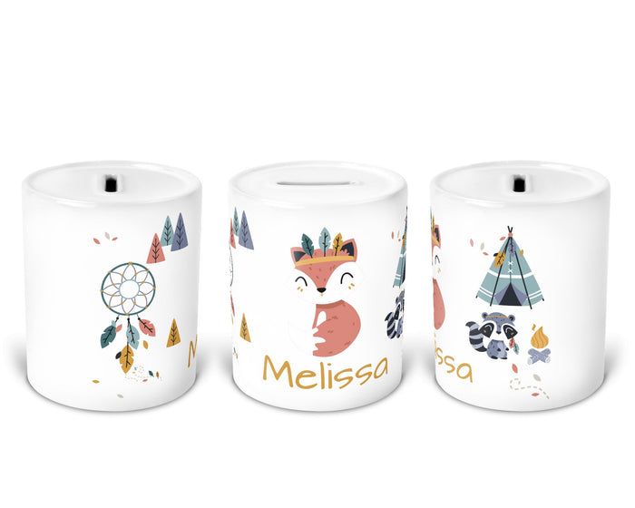 Personalisierte Spardose 7.colors of the wind