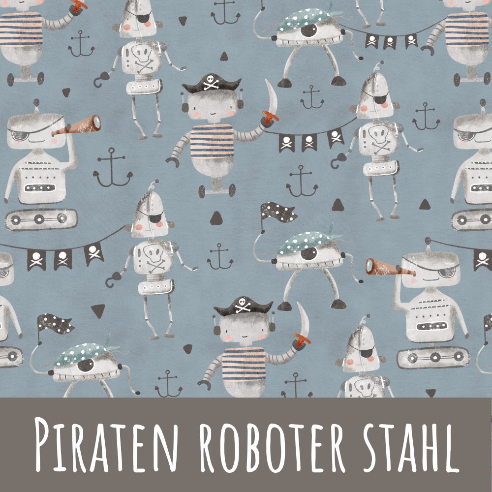 Piraten roboter stahl Baumwolle - Mamikes
