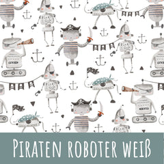 Piraten roboter weiß Baumwolle - Mamikes