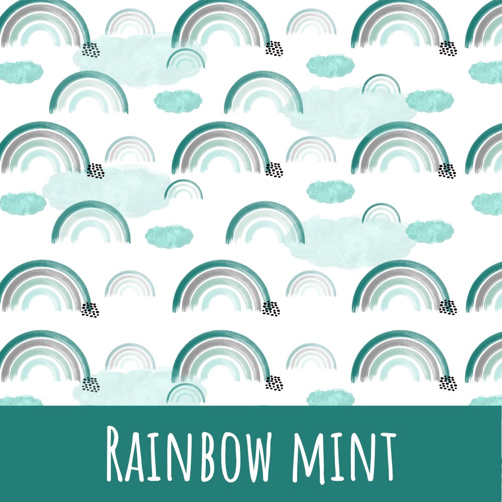 Rainbow mint Baumwolle - Mamikes