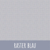 Raster blau Baumwolle - Mamikes