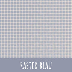 Raster blau Baumwolle - Mamikes