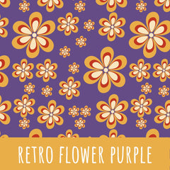 Retro flower purple Baumwolle - Mamikes