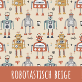 Robotastisch beige Baumwolle - Mamikes
