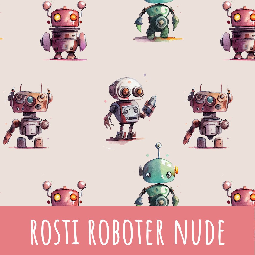 Rosti roboter beige Baumwolle - Mamikes