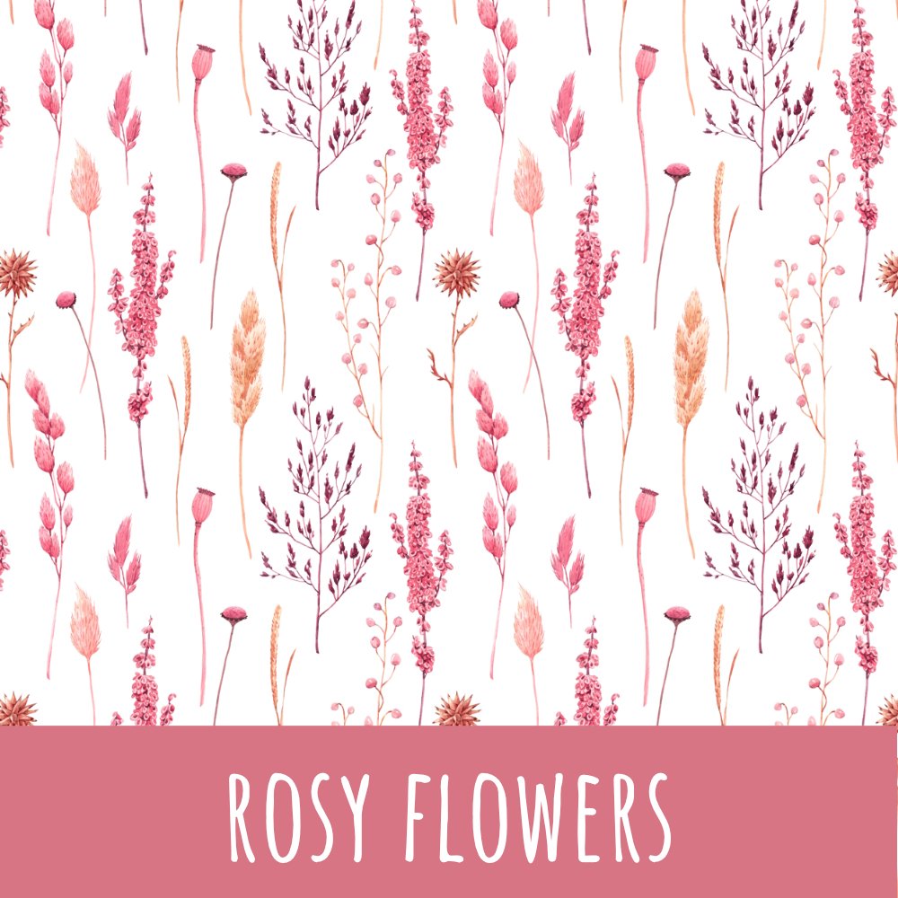 Rosy flowers Baumwolle - Mamikes