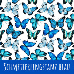 Schmetterlingstanz blau Baumwolle - Mamikes