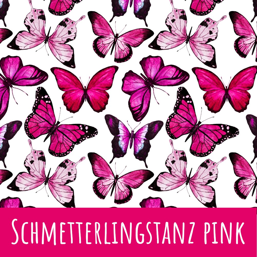 Schmetterlingstanz pink Baumwolle - Mamikes