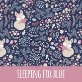 Sleeping fox blue Baumwolle - Mamikes