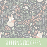 Sleeping fox-green Baumwolle - Mamikes
