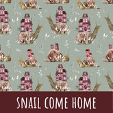 Snail come home Baumwolle - Mamikes