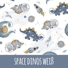 Space dinos weiß Bio Jersey - Mamikes