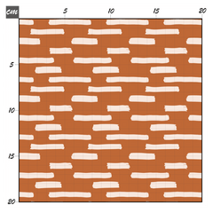 Streifen rost Baumwolle - Mamikes