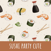 Sushi party cute Bio Sommersweat - Mamikes