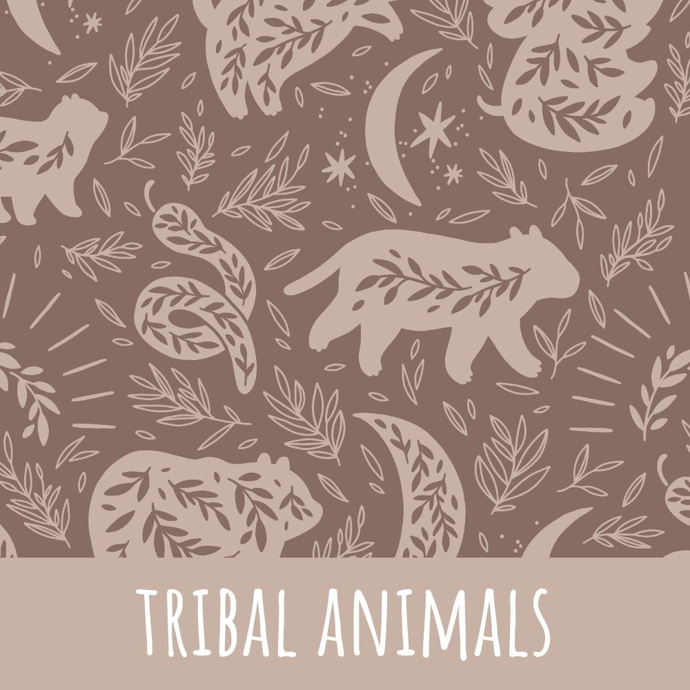 Tribal animals Baumwolle - Mamikes