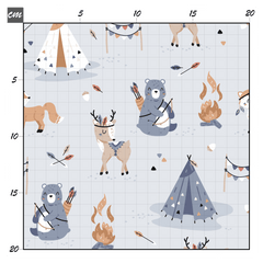 Tribal friends blau Baumwolle - Mamikes