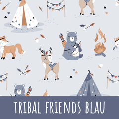 Tribal friends blau Bio Jersey - Mamikes