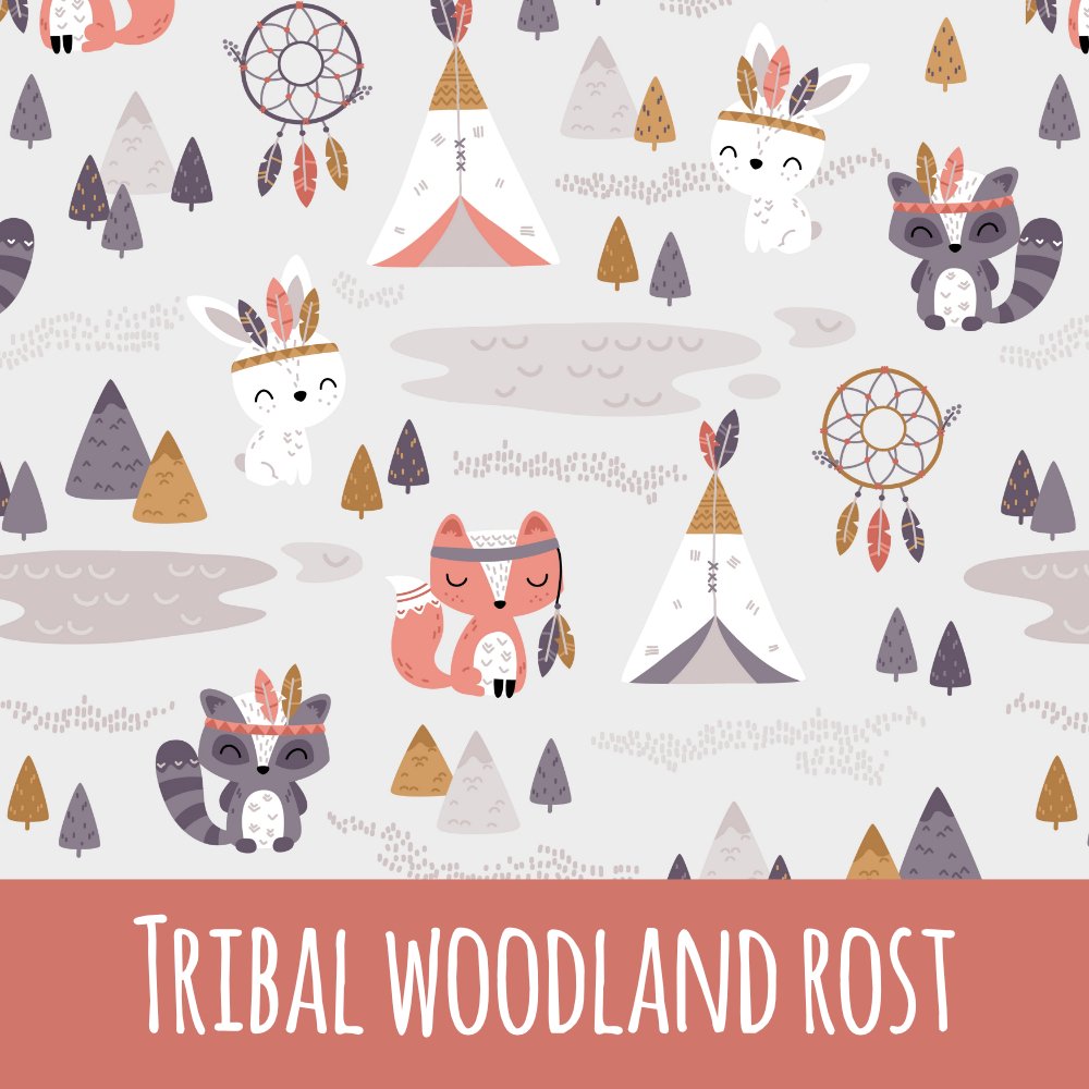 Tribal woodland rost Baumwolle - Mamikes
