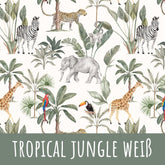 Tropical jungle weiß Bio Jersey - Mamikes