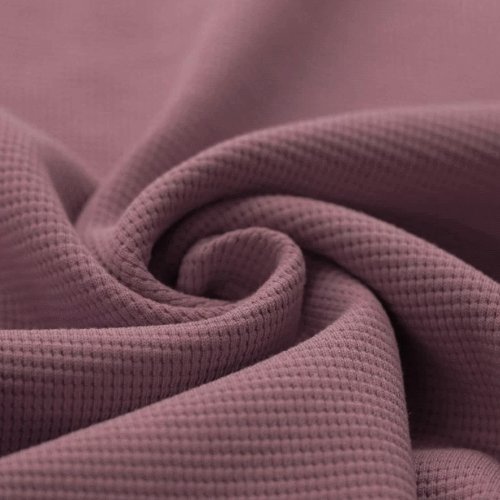 Waffelstrick Jersey altmauve - Mamikes