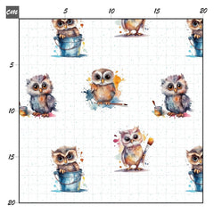 Wasserfarben Eule Baumwolle - Mamikes