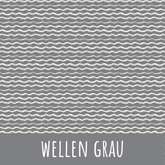 Wellen grau Baumwolle - Mamikes