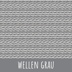 Wellen grau Baumwolle - Mamikes
