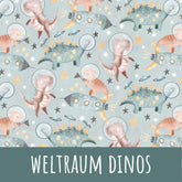 Weltraum Dinos Baumwolle - Mamikes