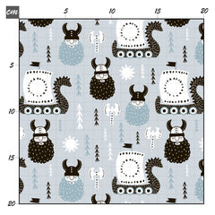 Wikinger blau Baumwolle - Mamikes