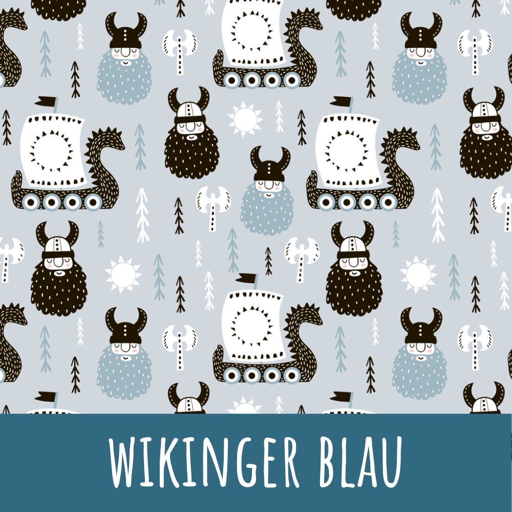 Wikinger blau Baumwolle - Mamikes