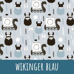 Wikinger blau Baumwolle - Mamikes