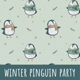 Winter Pinguin Party Baumwolle - Mamikes