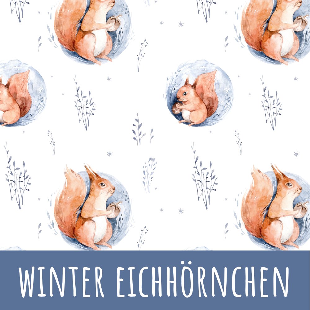 Winterland Eichhörnchen Baumwolle - Mamikes