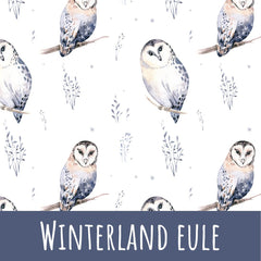 Winterland Eule Baumwolle - Mamikes