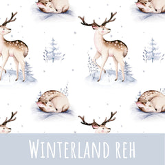 Winterland Reh Baumwolle - Mamikes