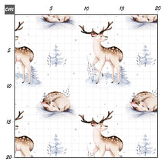 Winterland Reh Baumwolle - Mamikes