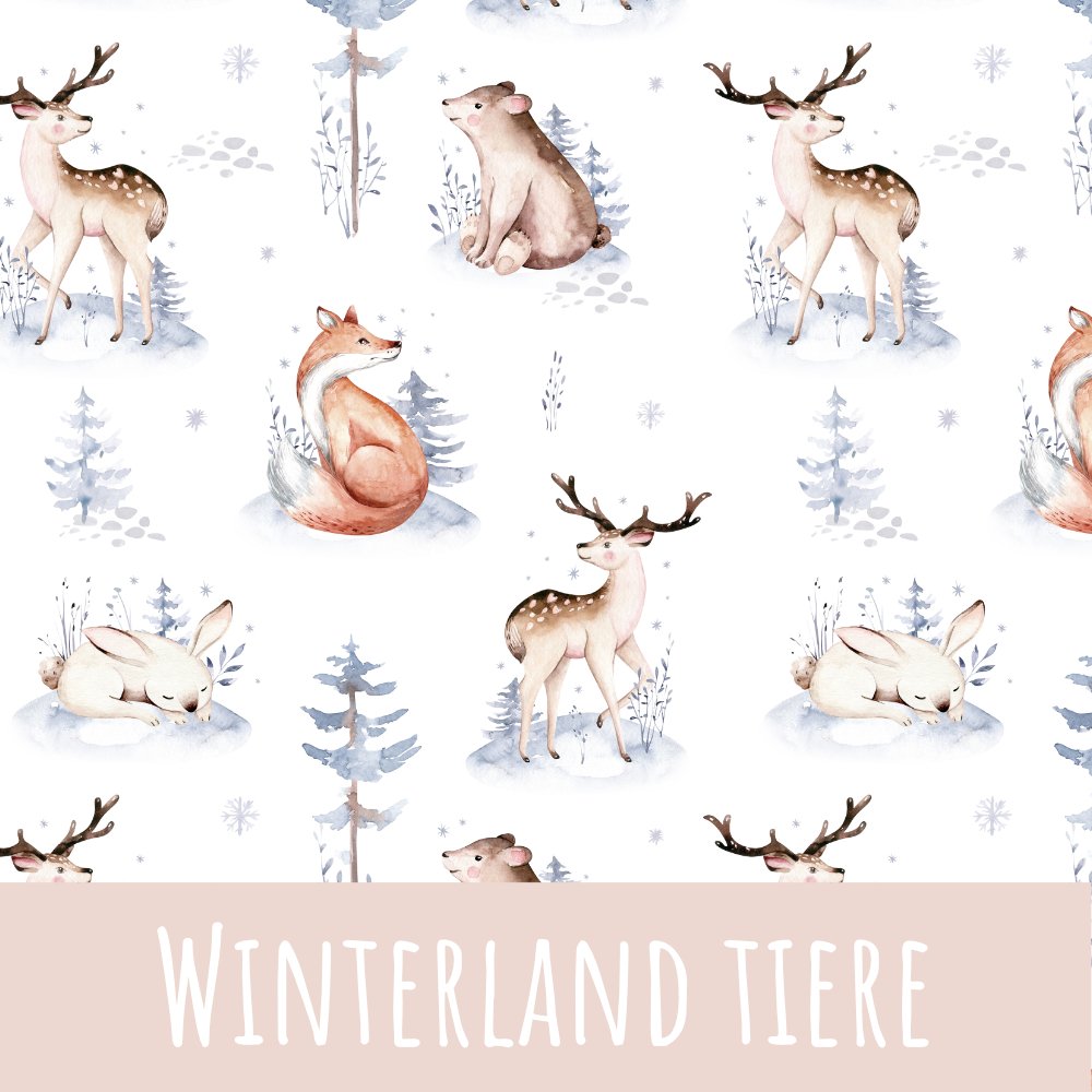 Winterland Tiere Baumwolle - Mamikes
