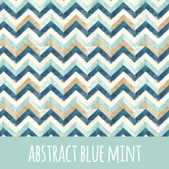 Abstract blue mint Vorbestellung (Stoffart wählbar)