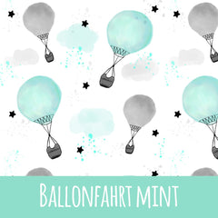 Ballonfahrt mint Baumwolle 100cm Stoffreste 15,3/m