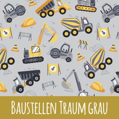 Baustellen Traum grau Bio Jersey