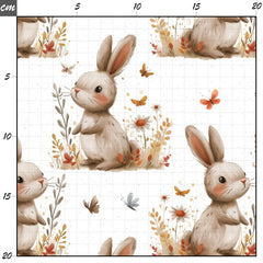 Blumenhase weiß Bio Jersey