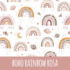 Boho rainbow rosa Bio Sommersweat