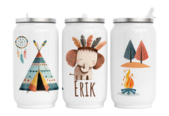 Personalisierte Thermo-Edelstahl Trinkdose  Boho Elefant