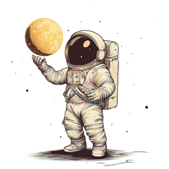 Bügelbild Astronaut - 25-043